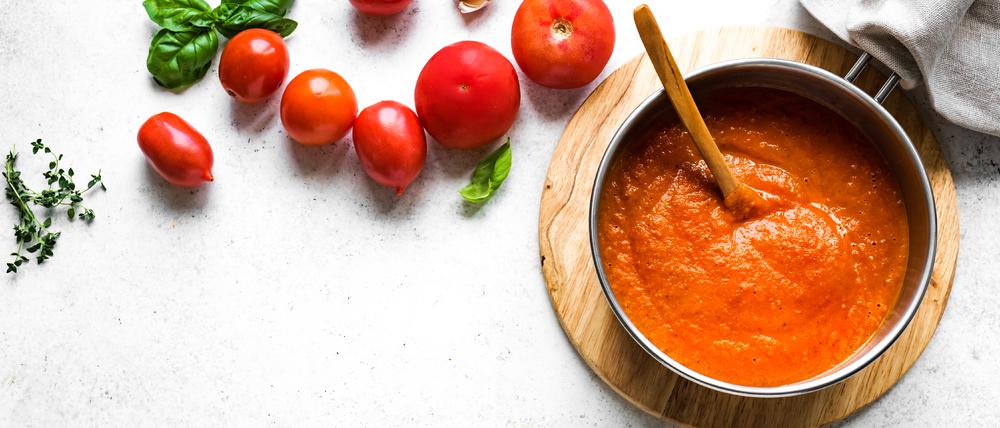 Hausgemachte Tomatensauce.