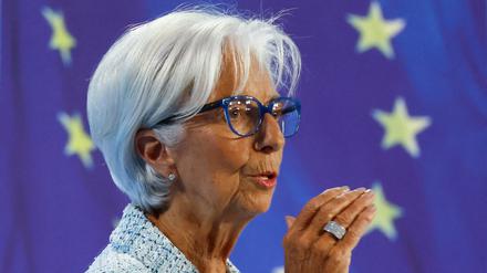 EZB-Präsidentin Lagarde am Donnerstag. 