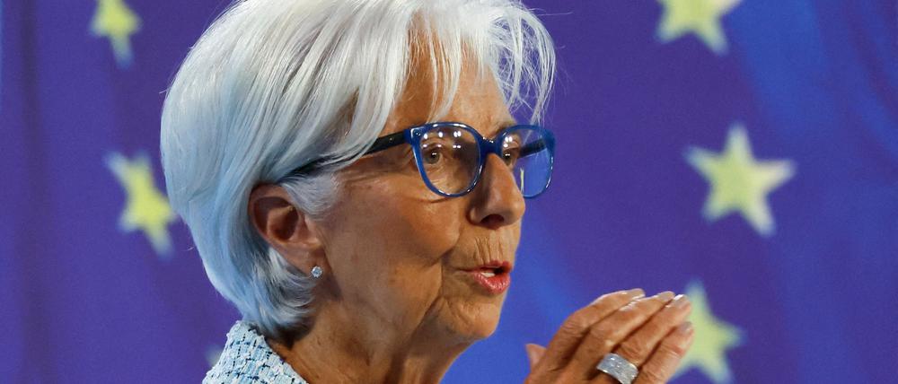EZB-Präsidentin Lagarde am Donnerstag. 