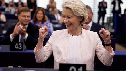 Ursula von der Leyen nach ihrer Wiederwahl.