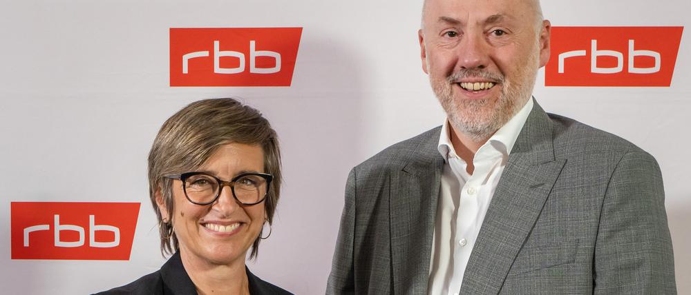 RBB-Intendantin Ulrike Demmer und Rundfunkratschef Oliver Bürgel sehen sich mit neuen Problemen konfrontiert.