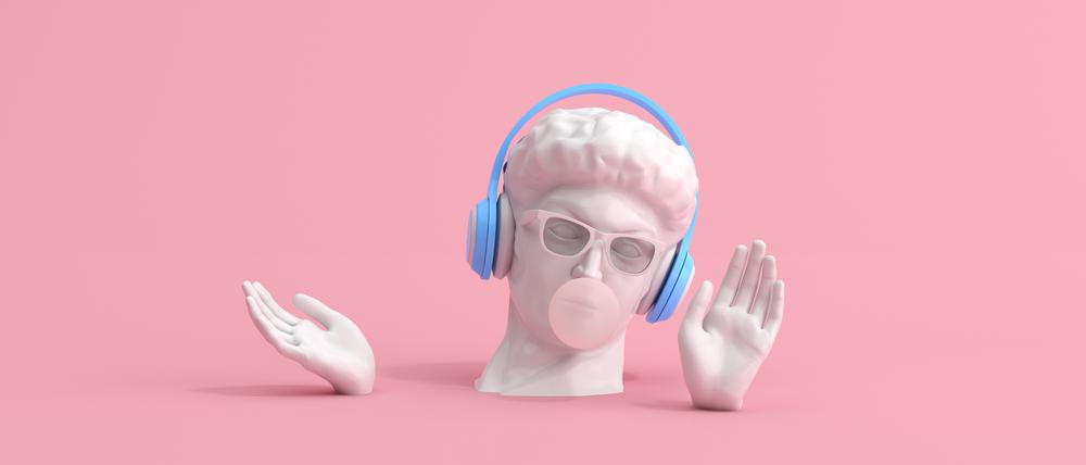 Up and away, mit guter Musik auf den Ohren. 