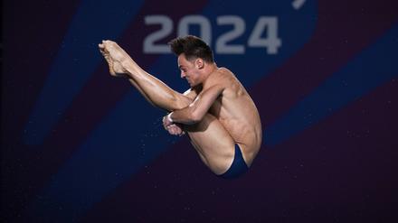 Tom Daley bei einem Wettbewerb in Doha.
