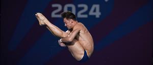 Tom Daley bei einem Wettbewerb in Doha.
