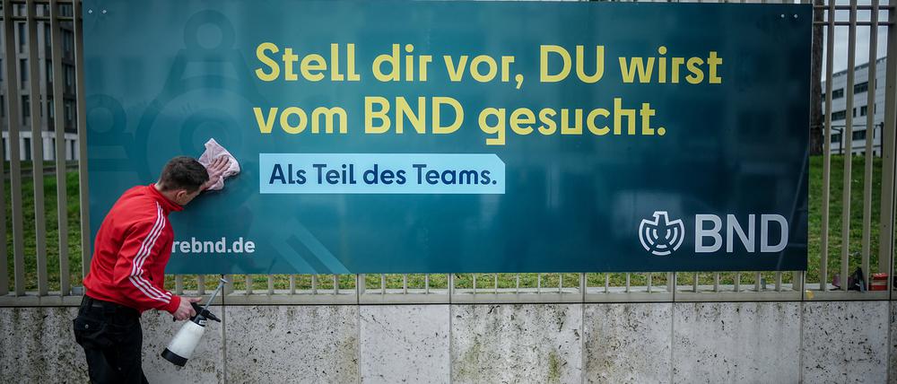 Außenansicht des Hauptsitzes des Bundesnachrichtendienstes BND in Berlin.