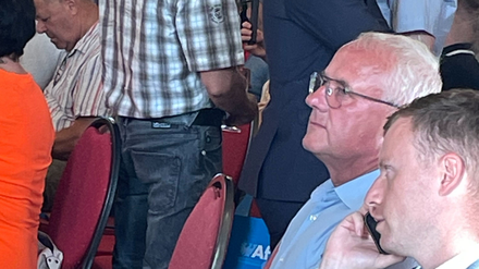 Der Berliner Ex-CDU-Senator Peter Kurth war beim Wahlkampfauftakt der AfD Brandenburg. 