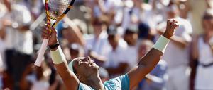 Rafael Nadal feiert den Einzug ins Finale euphorisch.