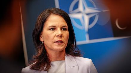 Die deutsche Außenministerin: Annalena Baerbock (Grüne).