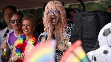 Tokio Hotel-Sänger Bill Kaulitz beim CSD in Köln.