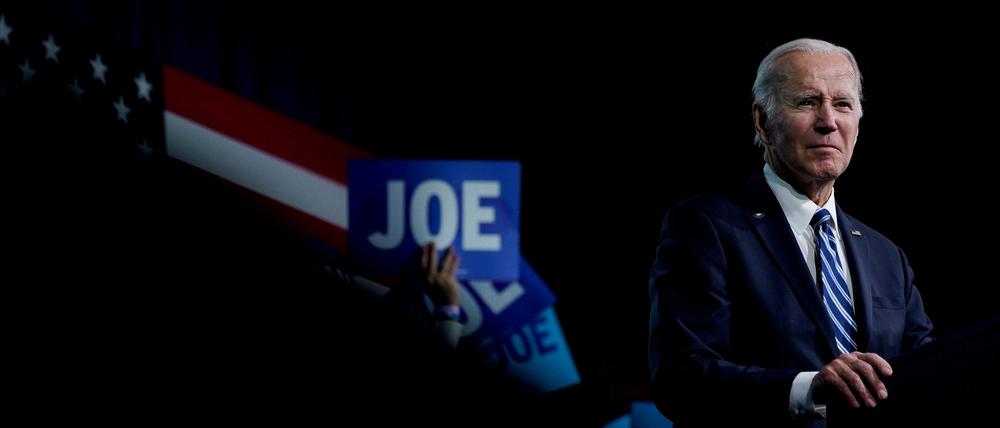 FILE PHOTO: U.S. President Joe Biden delivers remarks at the DNC 2023 Winter Meeting in Philadelphia, Pennsylvania, U.S., February 3, 2023. REUTERS/Elizabeth Frantz/File Photo
