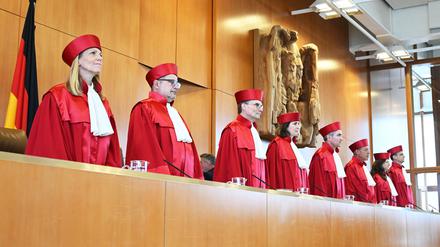 Der Erste Senat des Bundesverfassungsgerichts. 