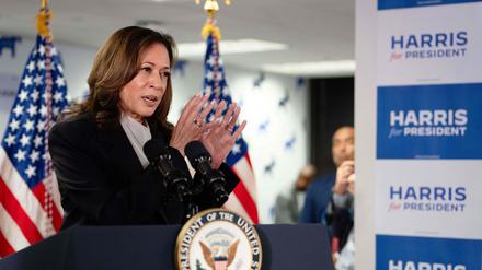 Kamala Harris in Wilmington, Delaware.