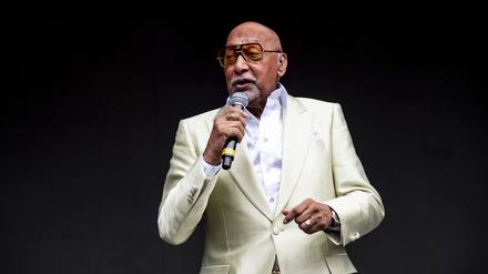 Duke Fakir von den Four Tops tritt beim All In Music & Arts Festival auf dem Indiana State Fairgrounds in Indianapolis auf. 
