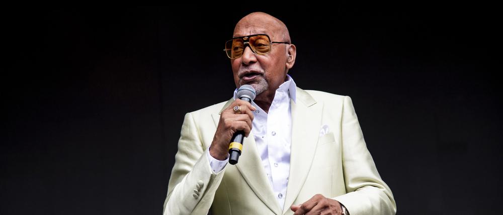 Duke Fakir von den Four Tops tritt beim All In Music & Arts Festival auf dem Indiana State Fairgrounds in Indianapolis auf.