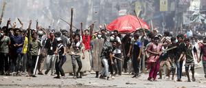 Studentenprotest in Bangladesch.