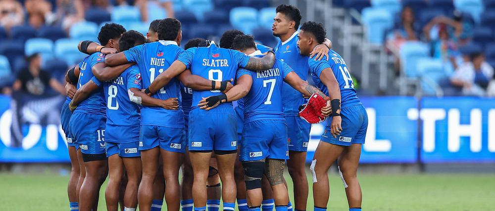 Samoas Rugby-Männer spielen schon vor der eigentlichen Eröffnungsfeier um eine Medaillenchance.