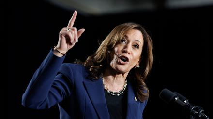 Harris hielt ihre erste Wahlkampfveranstaltung in Wisconsin ab. 