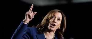 Harris hielt ihre erste Wahlkampfveranstaltung in Wisconsin ab. 