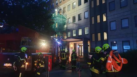 In der Potsdamer  Gemeinschaftsunterkunft in der Jägervorstadt brach ein Feuer aus.