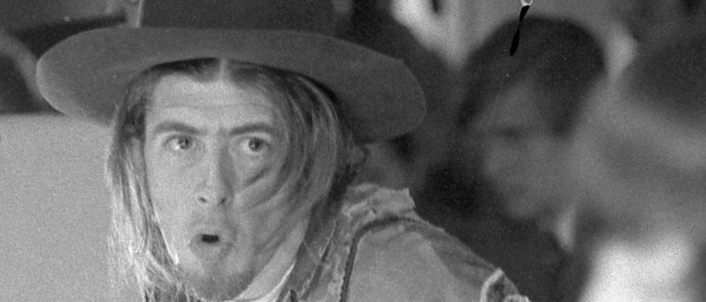 Bluesbarde iin Hippiekleidern. John Mayall 1969 in München.