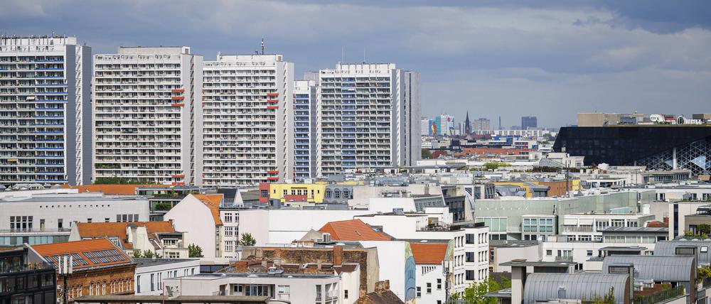 Blick auf Wohnhäuser in Berlin-Mitte.