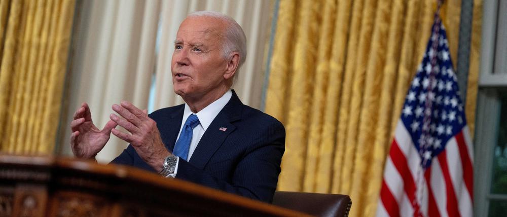 President Joe Biden im Oval Office.