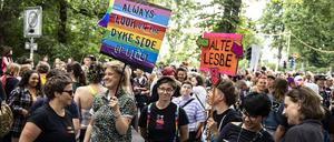 Der Dyke March in Berlin.