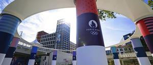Ein Blick auf das Olympische Dorf. 