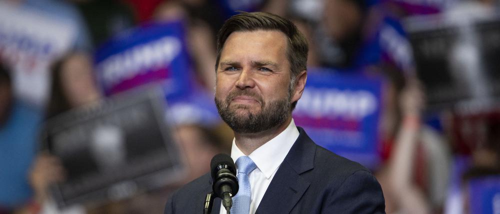 J.D. Vance auf dem Parteitag der Republikaner, wo er als Vizepräsidentschaftskandidat auserkoren wurde.