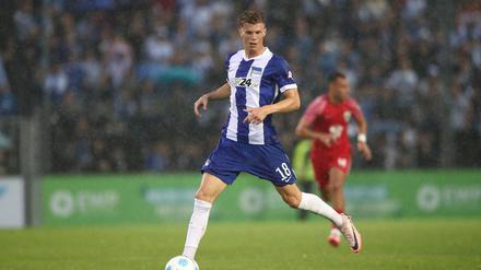 Neuzugang Luca Schuler sorgte für den einzigen Hertha-Treffer gegen Huddersfield.