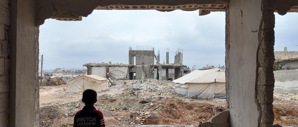 Ein aktuelles Bild aus der Stadt Jandiris im Nordwesten von Syrien.