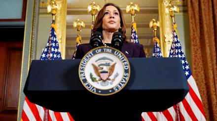 Kamala Harris wird voraussichtlich die neue Kandidatin der Demokraten.