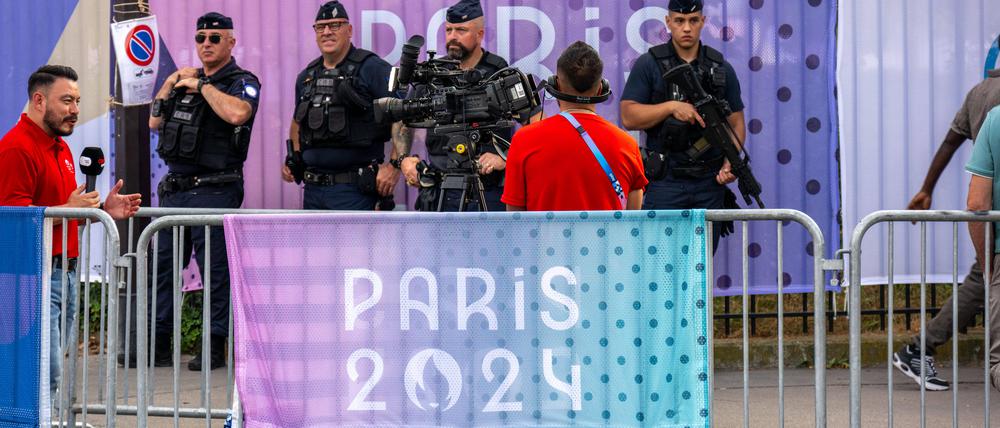 Polizei während der Olympischen Spiele in Paris