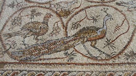 Ein Mosaik im Hilarion-Kloster. 