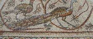 Ein Mosaik im Hilarion-Kloster. 