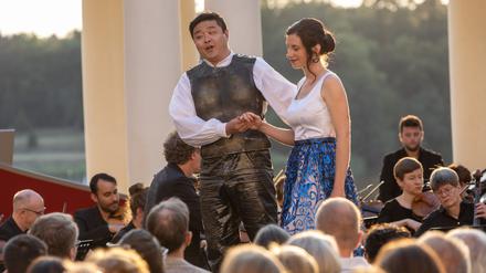Chen Li als Aeneas in „Dido und Aeneas“ bei der Kammeroper Rheinsberg,
