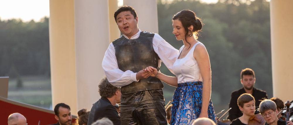 Chen Li als Aeneas in „Dido und Aeneas“ bei der Kammeroper Rheinsberg,