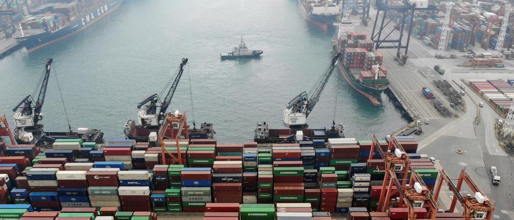 Auch für Russland wichtig: Der Hafen von Hongkong.