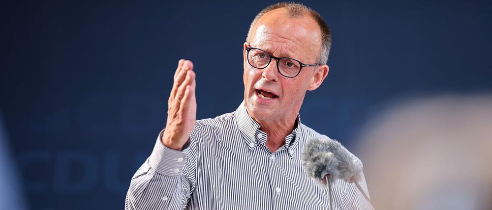 Friedrich Merz formuliert Ziele für seine Partei zur Bundestagswahl 2025. (Archivbild)