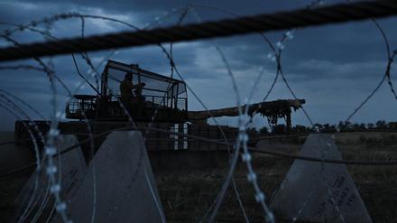 Ukrainsche Übung in der südöstlichen Region Saporischschja.