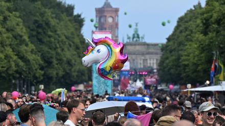 Parade des Christopher Street Day (CSD) im Juli 2024.