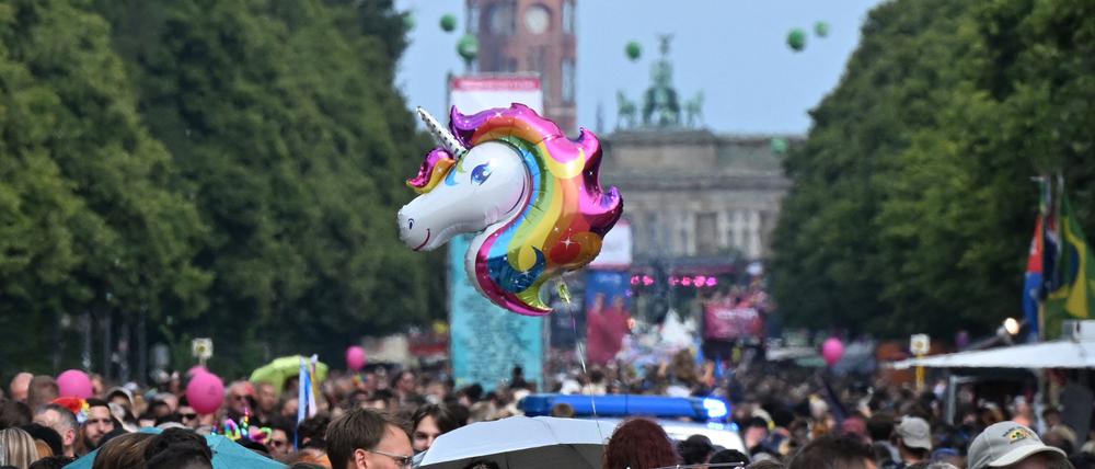 Parade des Christopher Street Day (CSD) im Juli 2024.