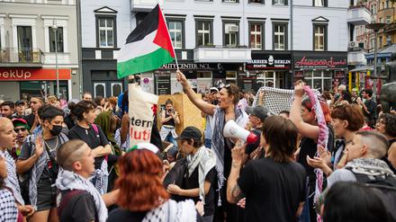 Pro-Palästina-Solidarität beim Dyke* March Berlin im vergangenen Jahr.