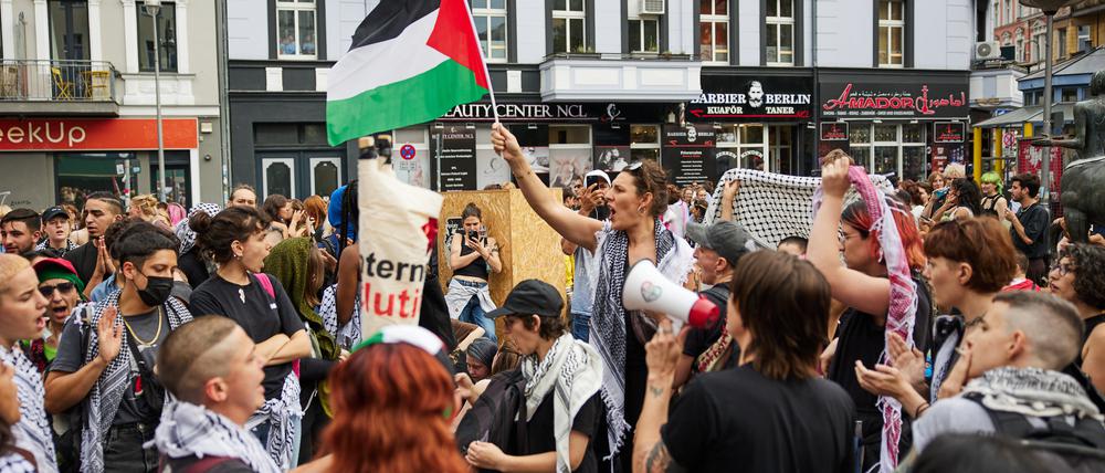 Pro-Palästina-Solidarität beim Dyke* March Berlin im vergangenen Jahr.