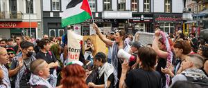 Pro-Palästina-Solidarität beim Dyke* March Berlin im vergangenen Jahr.