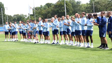 Das Team von Hertha BSC bei der Saisoneröffnung