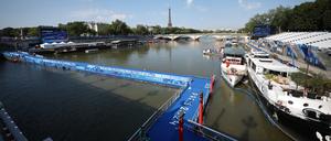 Hier soll am Dienstag der olympische Triathlon starten. Wenn die Seine mitspielt.
