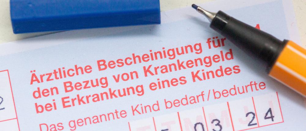 Über Krankschreibungen wird die gesetzliche Versicherung informiert.