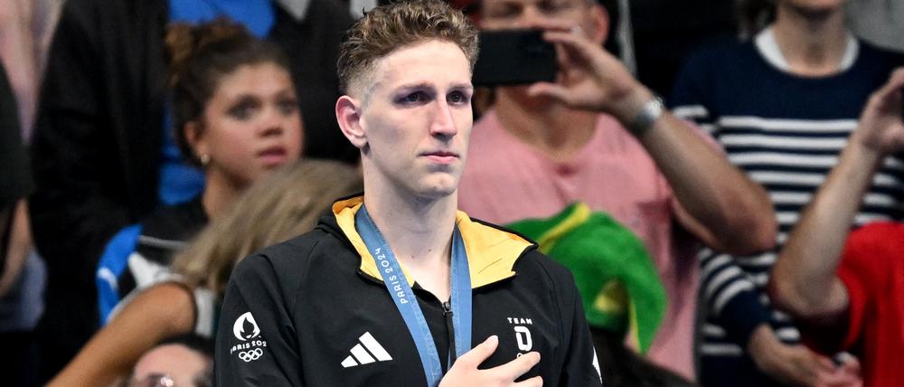 Lukas Märtens nach seinem bislang größten Triumph in Paris.