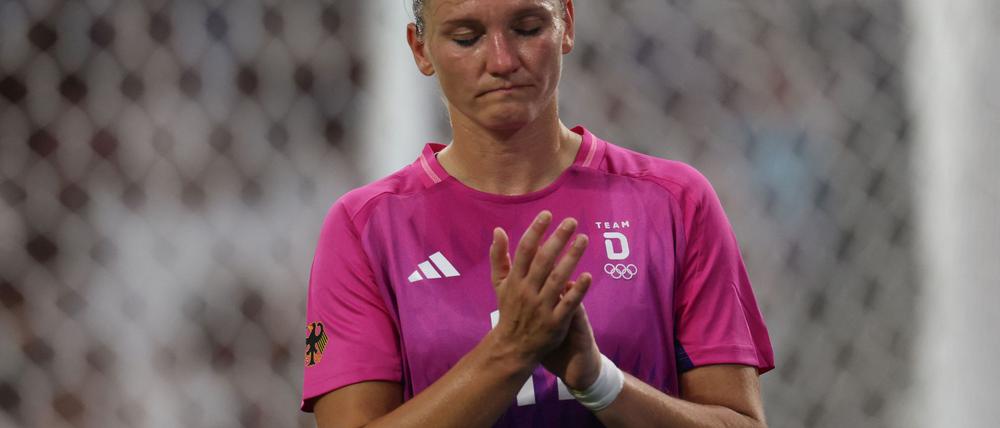 Nach dem 1:4 geg USA bedient: Alexandra Popp 